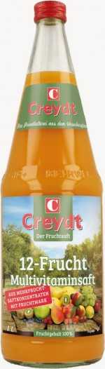 Creydt Multivitaminsaft 100% 12-Frucht - 06/1,00 1 Creydt Multivitaminsaft 100% 12-Frucht - 06/1,00