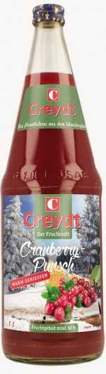 Creydt Cranberry-Punsch alkoholfrei ** - 06/1,00 1 Creydt Cranberry-Punsch alkoholfrei ** - 06/1,00