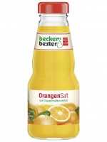 Becker 0,2 Orangensaft 100% (ohne Fruchtfleisch) - 12/0,20 Glas Mehrwe